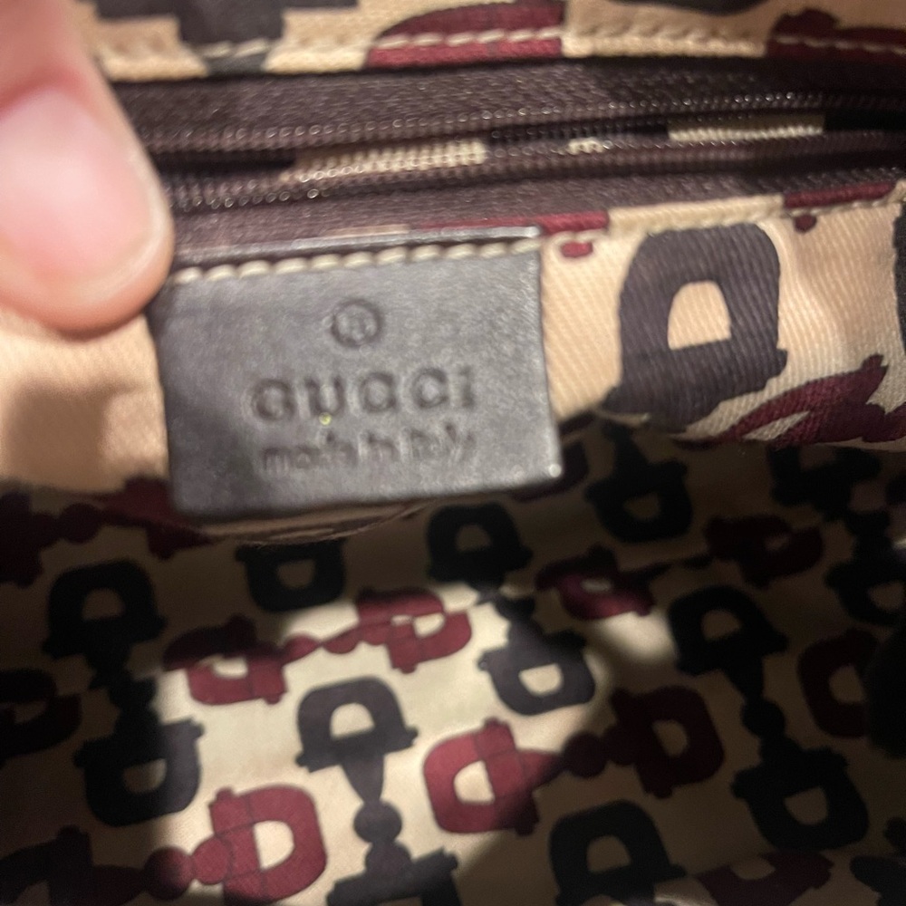 Gucci Dark Brown Leather Shoulder Bag and Wallet - Picture 8 of 16